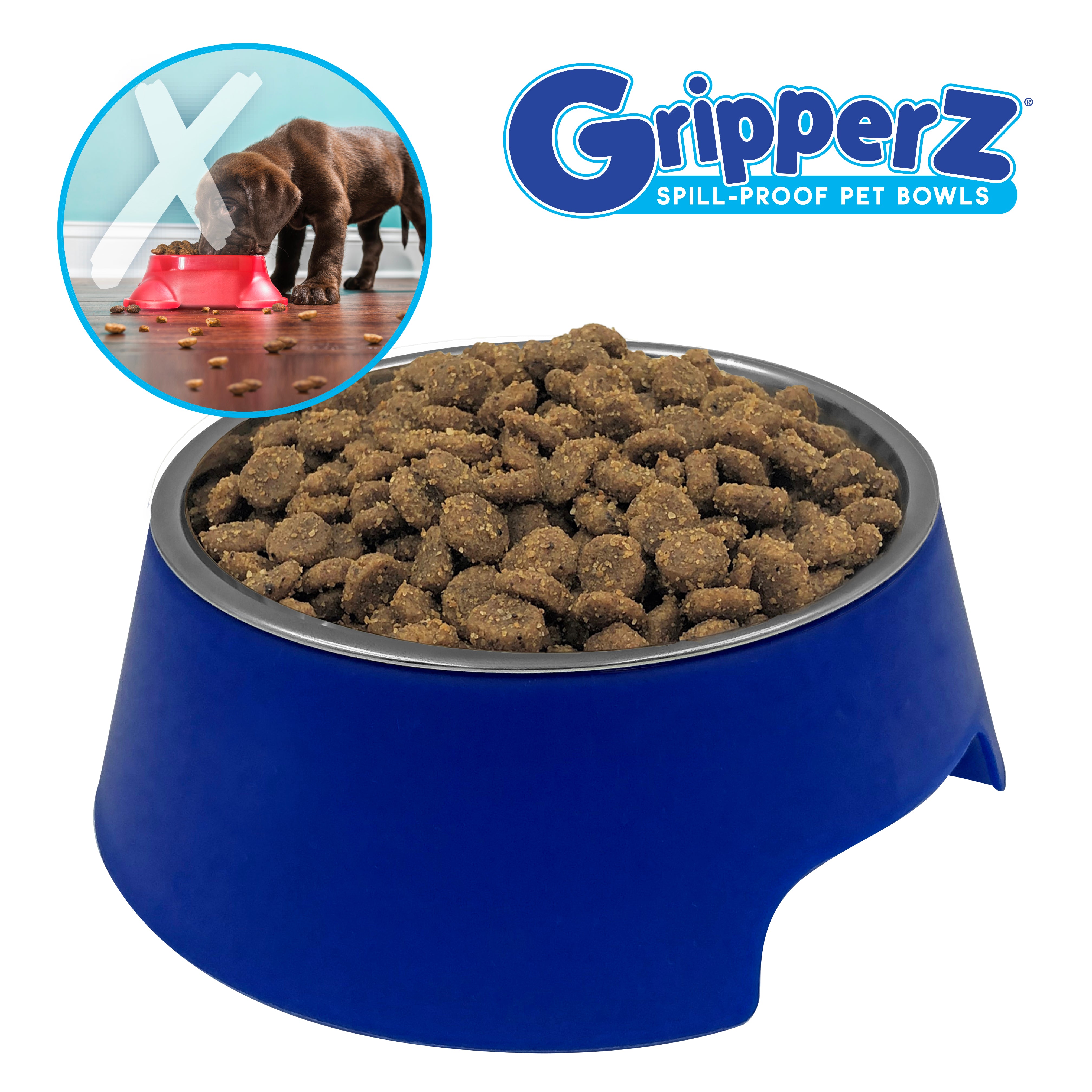 Gripperz® Spill Proof Pet Bowl